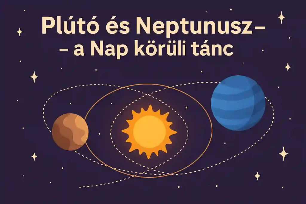 Plútó és Neptunusz pályái a Nap körül – szemléltető illusztráció