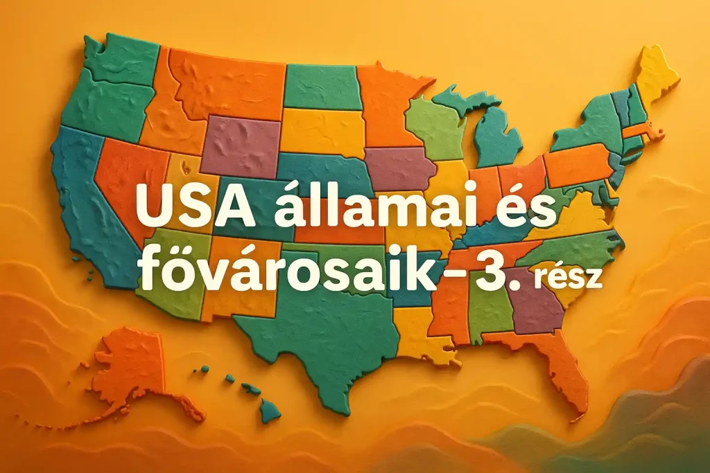 USA térkép 3D animációs stílusban, városnevek és ikonok nélkül