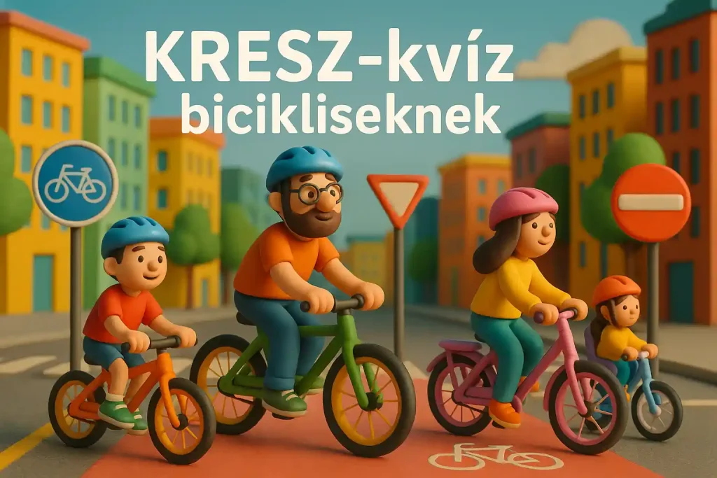 KRESZ-kvíz bicikliseknek – kerékpáros szabályok teszt a biztonságos közlekedésért