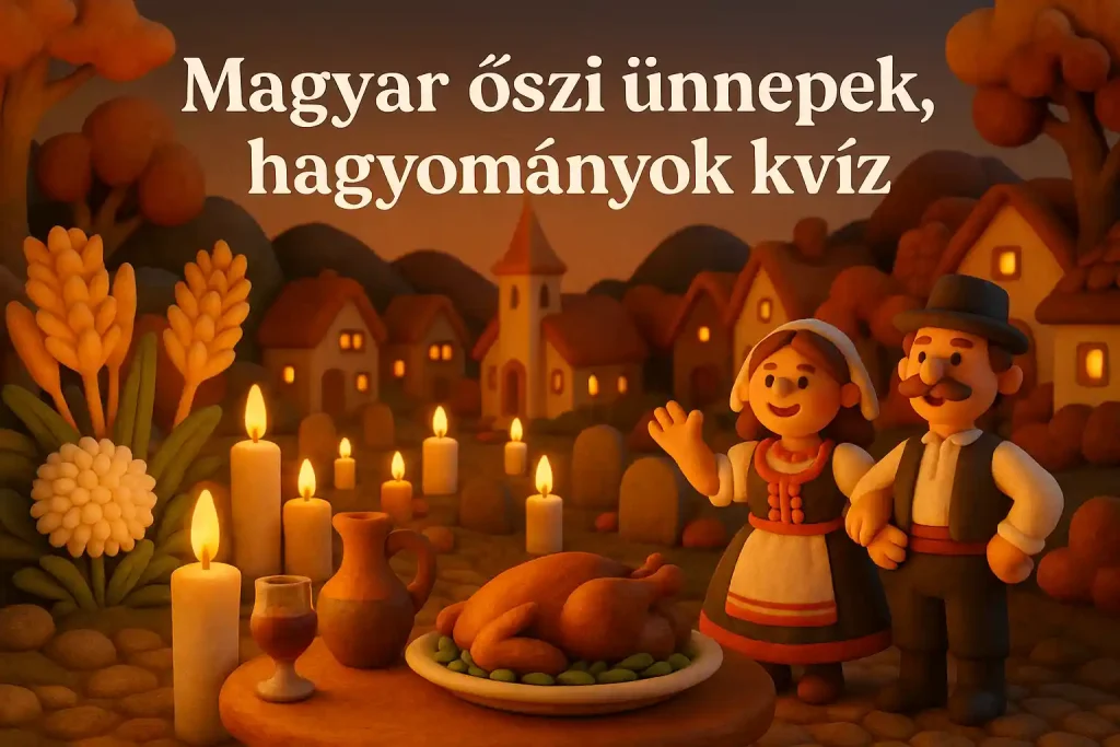 Magyar őszi ünnepek és hagyományok illusztráció