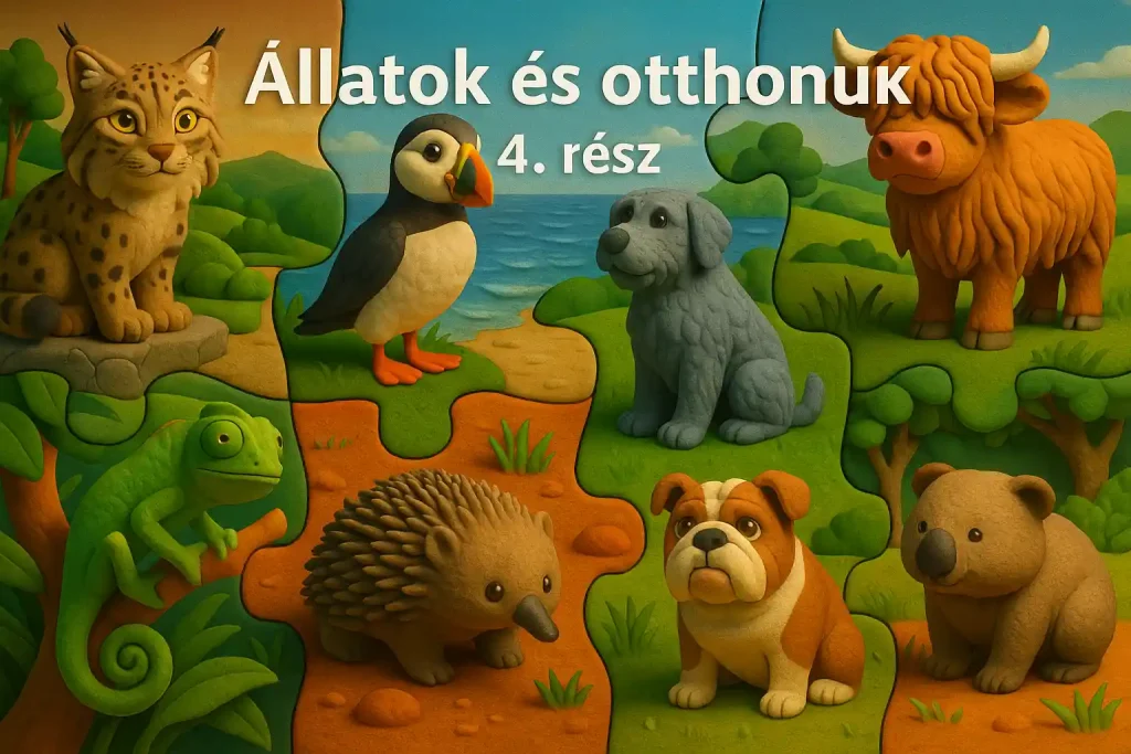 Európai és ausztrál különleges állatok természetes otthonaikban