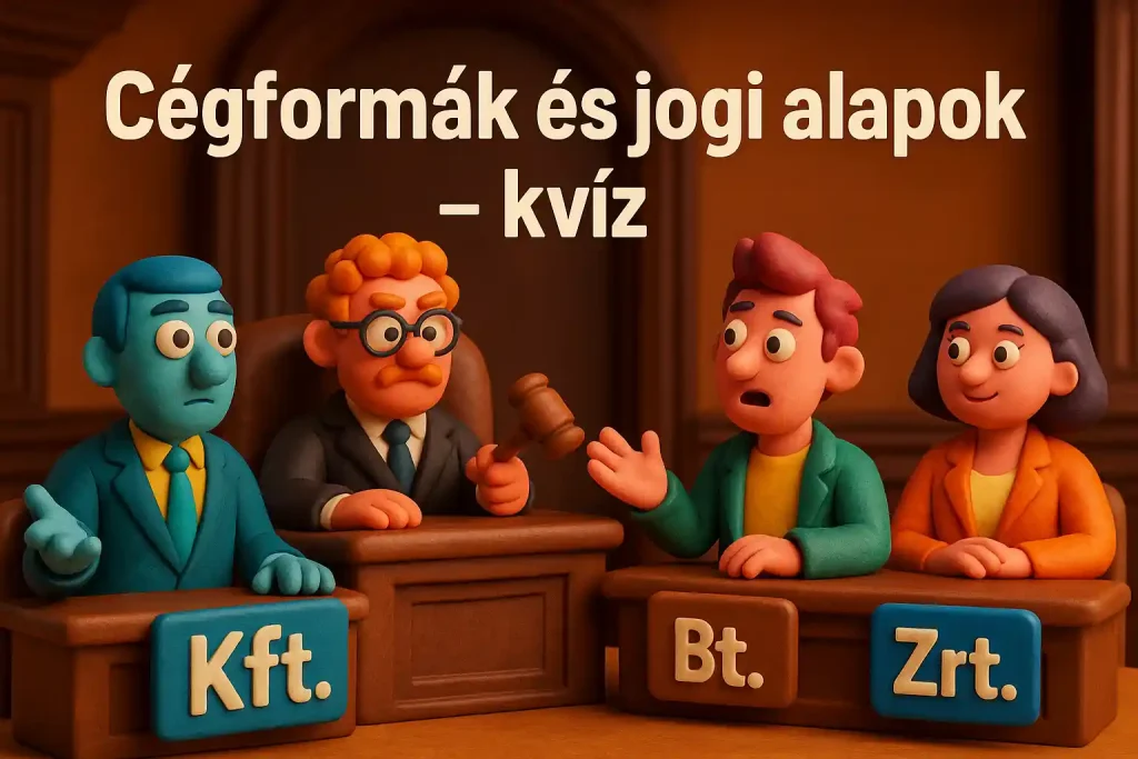 Illusztráció a cégformák és jogi alapok témájában
