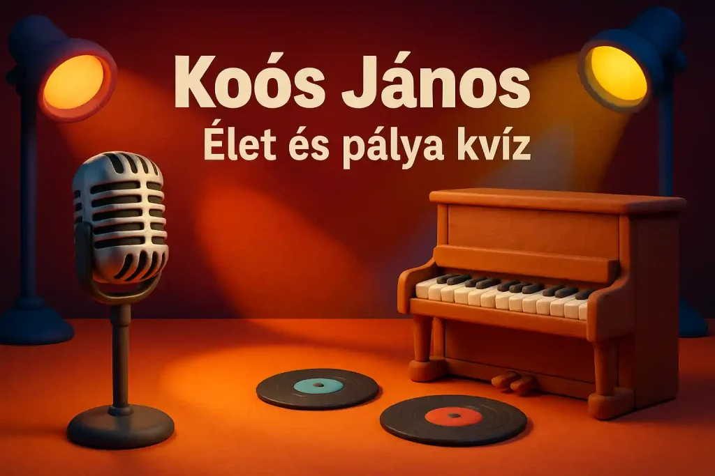 Retro zenei hangulatú illusztráció mikrofon és zongora motívumokkal