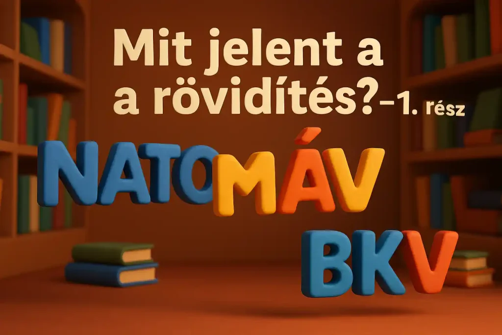 Rövidítések kvíz – játékos tudásteszt magyar betűszavakról