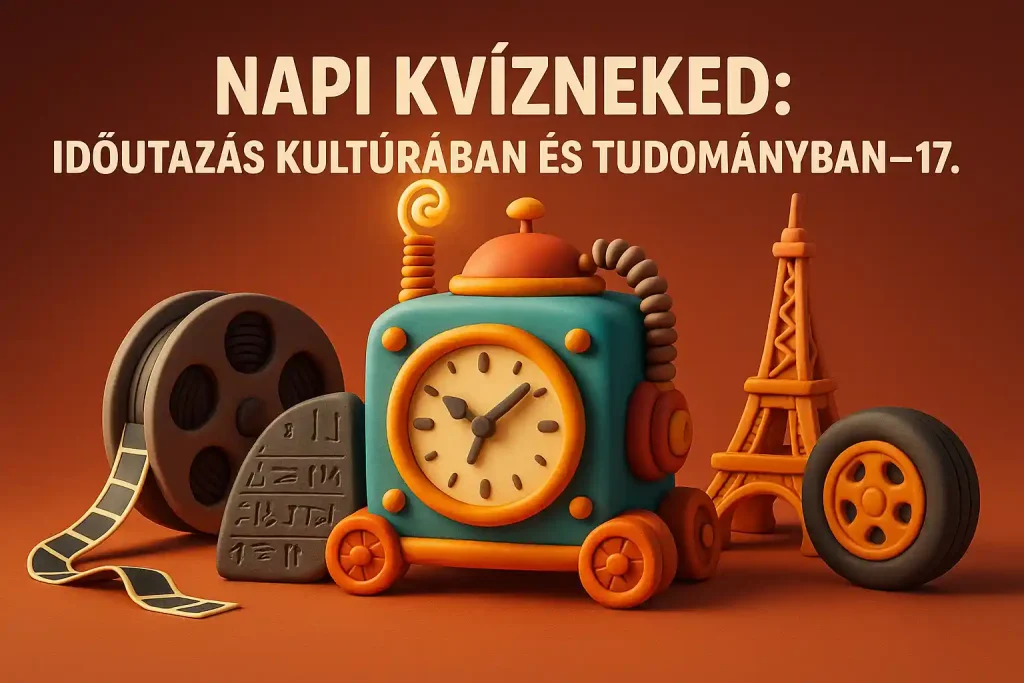 Időutazás kultúrában és tudományban illusztráció