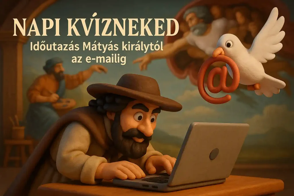 Időutazás Mátyás királytól az első e-mailig – kvíz illusztráció