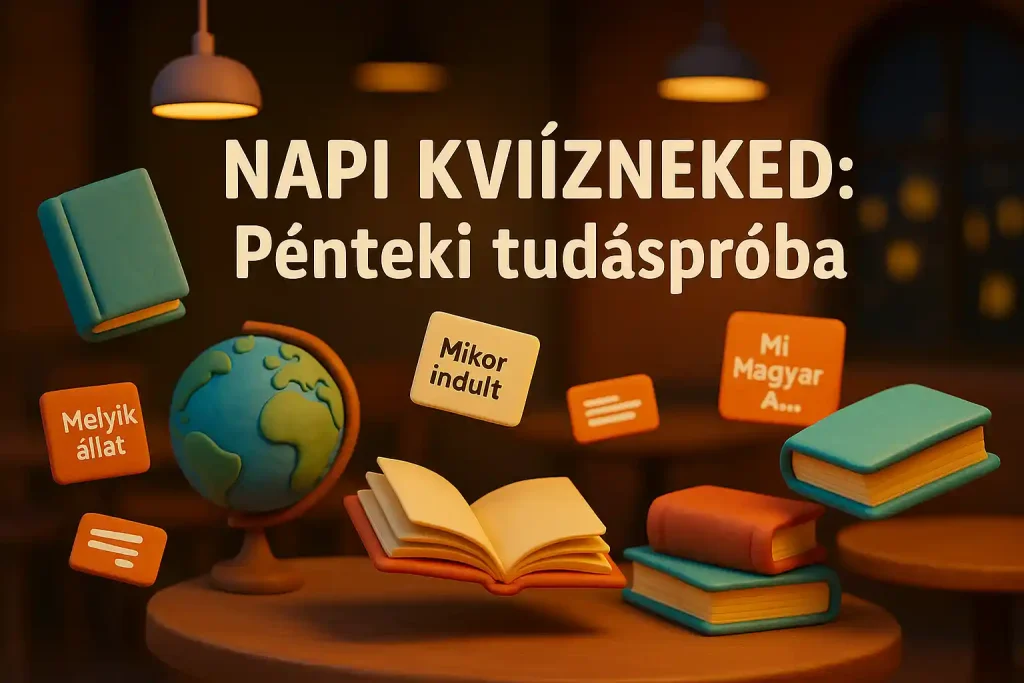 Napi kvíz pénteki tudáspróba illusztráció