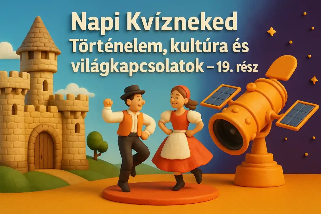 Történelem, kultúra és világkapcsolatok kvíz illusztráció