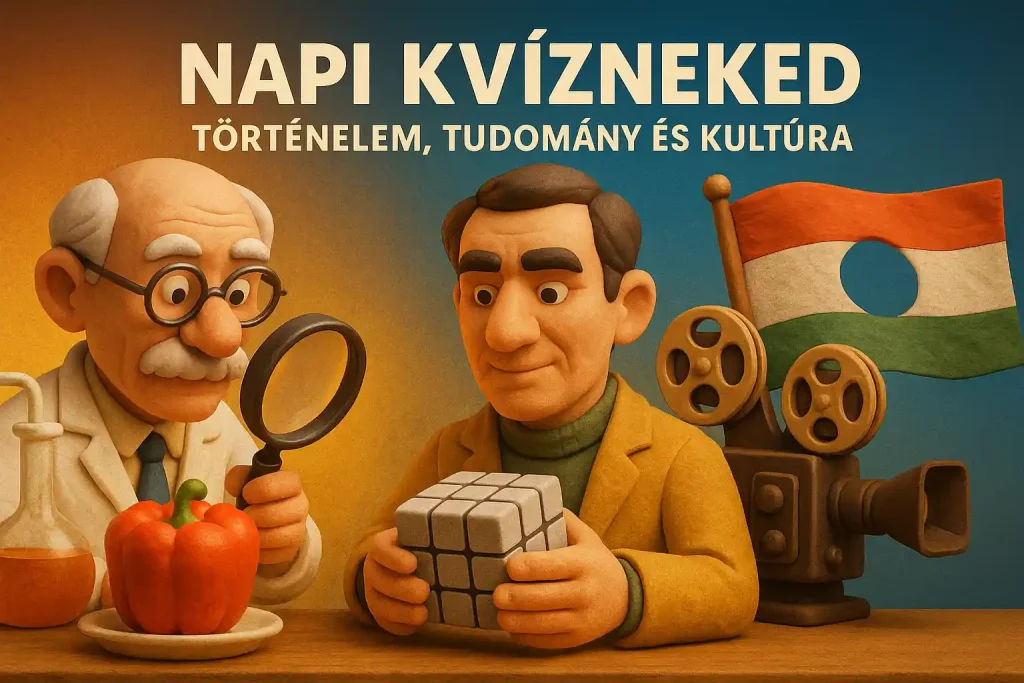 Napi Kvíz – Magyar tudomány és történelem illusztráció