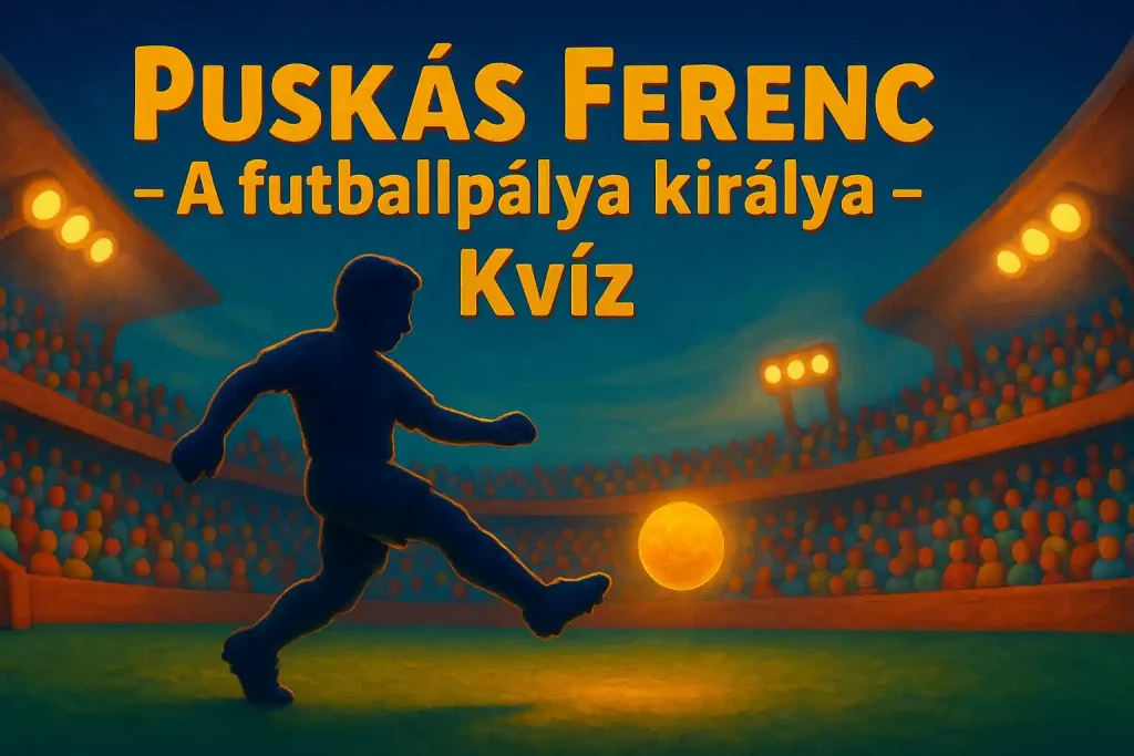 Puskás Ferenc futballkirály kvíz illusztráció