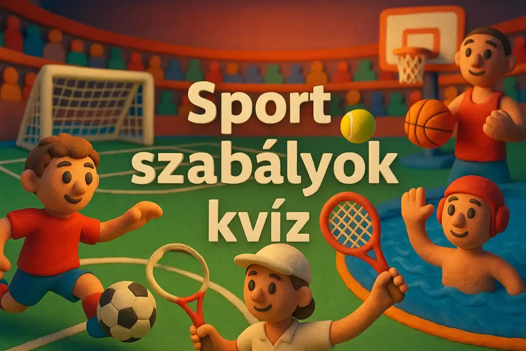 Sport szabályok kvíz játékos illusztráció