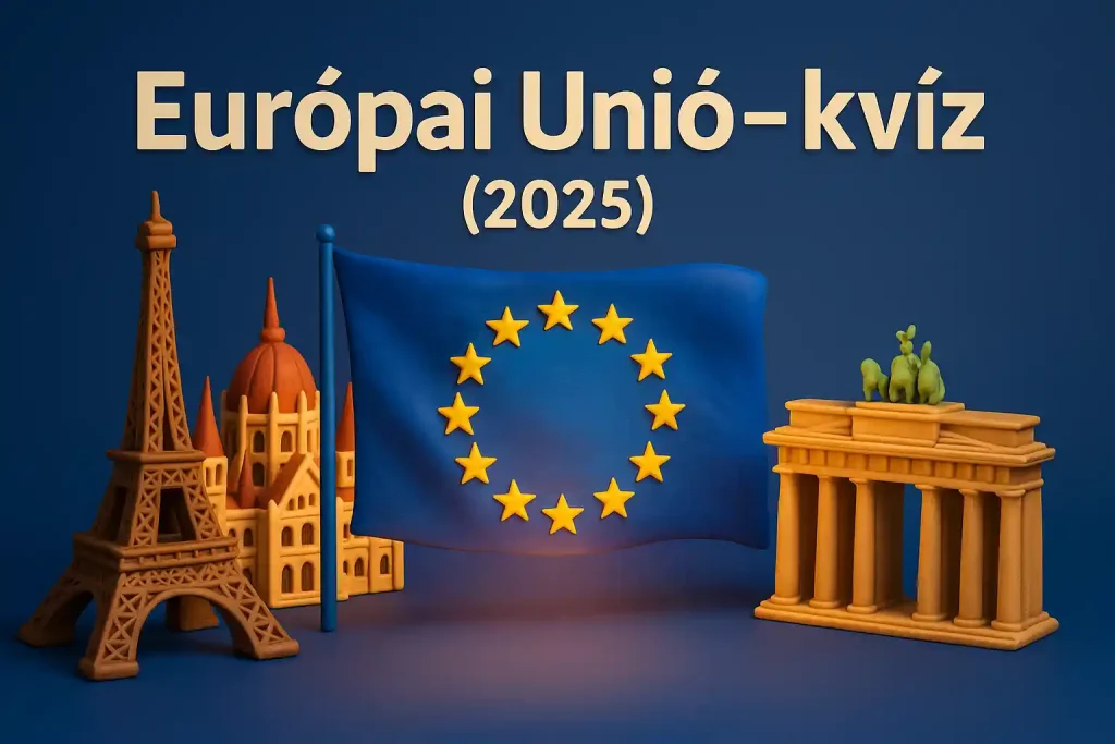 Európai Unió kvíz – ikonikus európai nevezetességek az EU zászló körül
