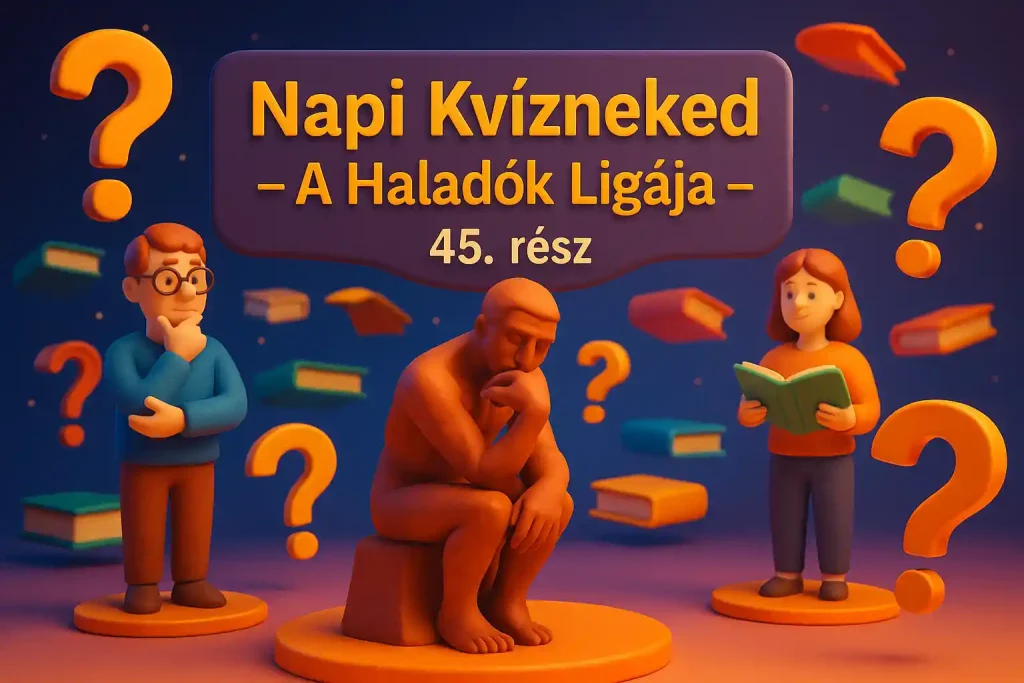 Napi Kvízneked – A Haladók Ligája – játékos kvíz aréna 3D stílusban