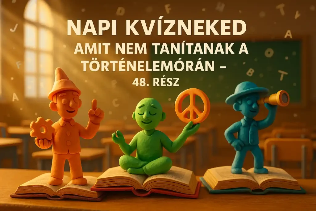 Napi Kvízneked történelem kvíz – életre kelő tudás szimbolikus agyagfigurákkal