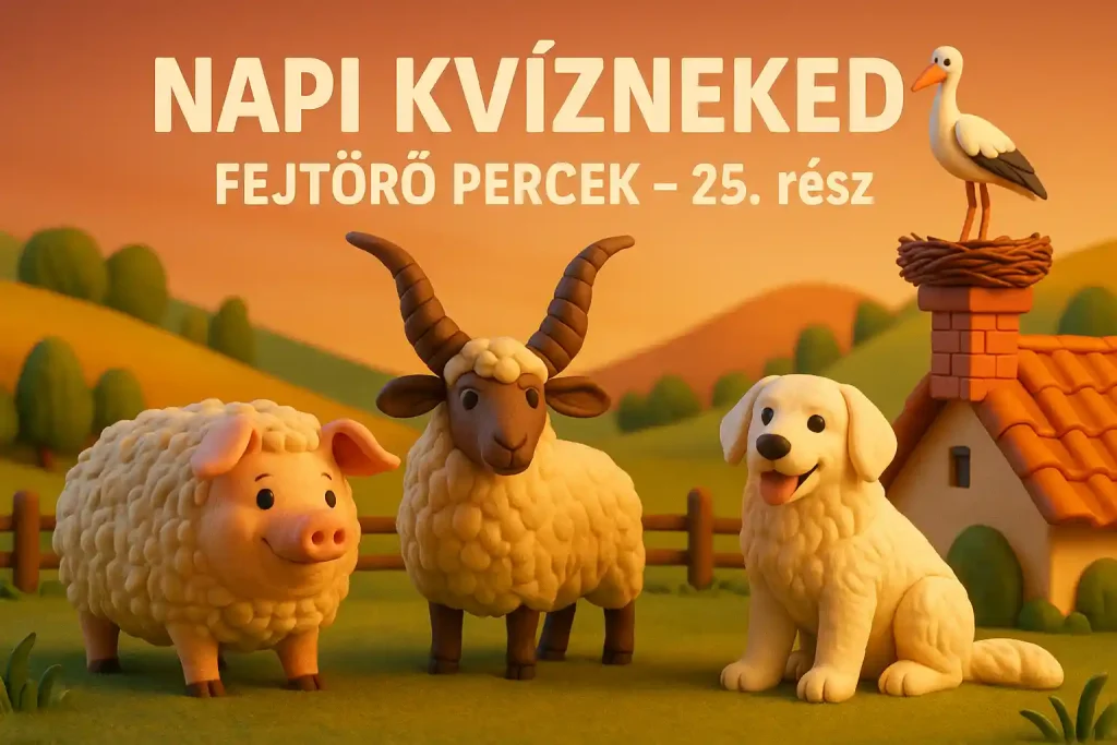 Mangalica, racka juh, kuvasz és gólya – Napi kvíz fejtörő illusztráció