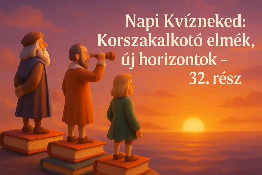 Korszakalkotó elmék kvíz – híres tudósok és felfedezők
