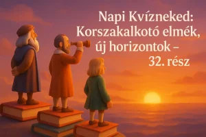 Napi Kvízneked: Korszakalkotó elmék, új horizontok – 32. rész