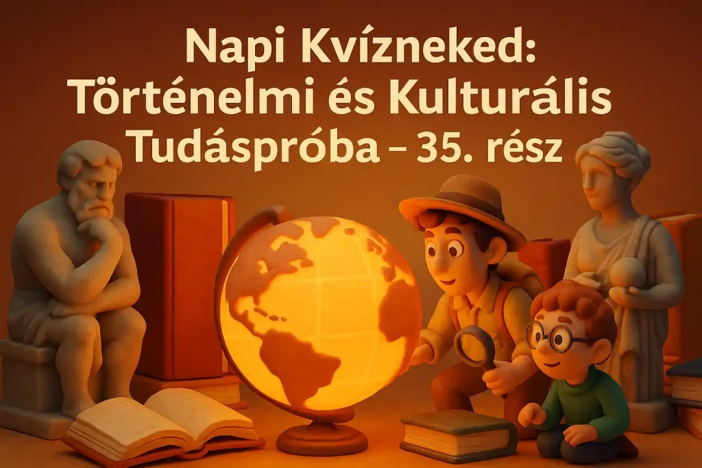 Történelmi és kulturális kvíz illusztráció világító földgömbbel és könyvekkel