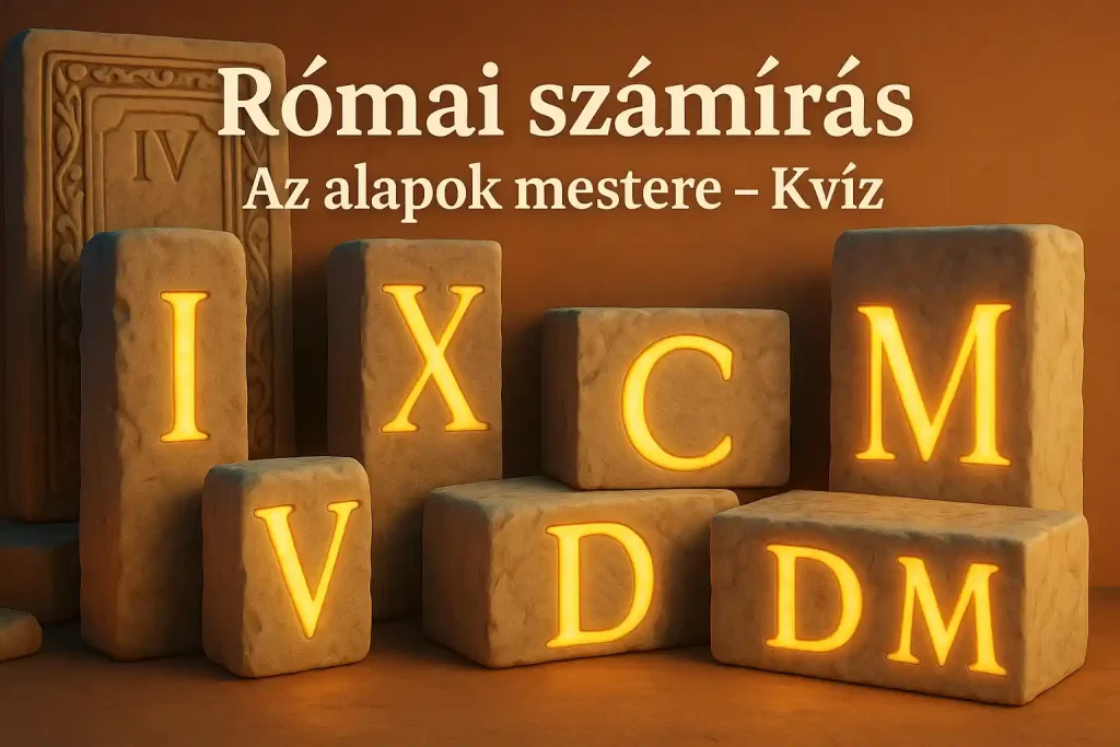 Római számírás – római számok és ókori jelek illusztráció