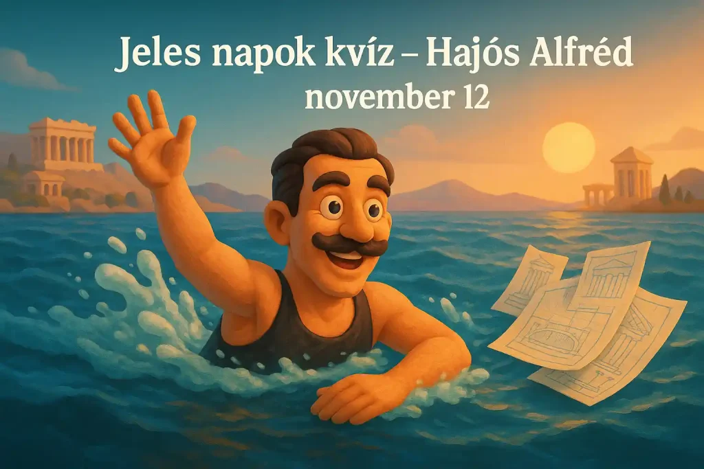 Hajós Alfréd, Magyarország első olimpiai bajnokának illusztrációja