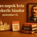 jeles napok kviz wekerle sandor november 15