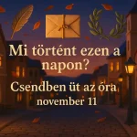 mi tortent ezen a napon csendben ut az ora november 11
