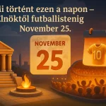 mi tortent ezen a napon elnoktol futballistenig november 25