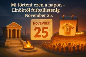 Mi történt ezen a napon – Elnöktől futballistenig – November 25.