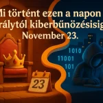 mi tortent ezen a napon kiralytol kiberbunozesig november 23