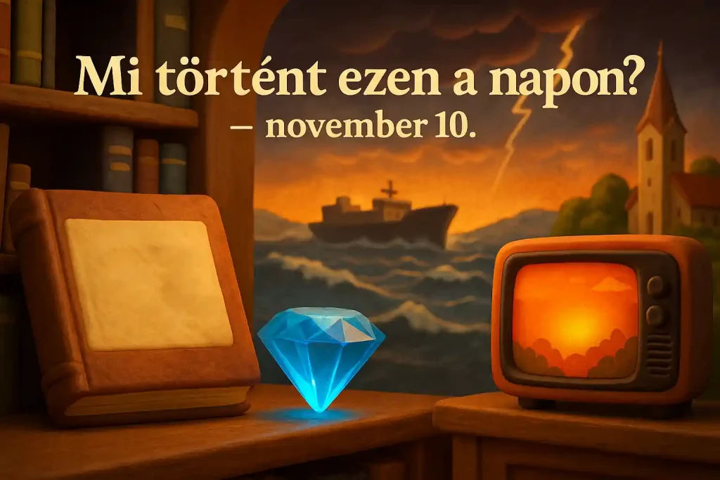 November 10 ikonikus pillanatai – reformátor, kék gyémánt és viharos tó.