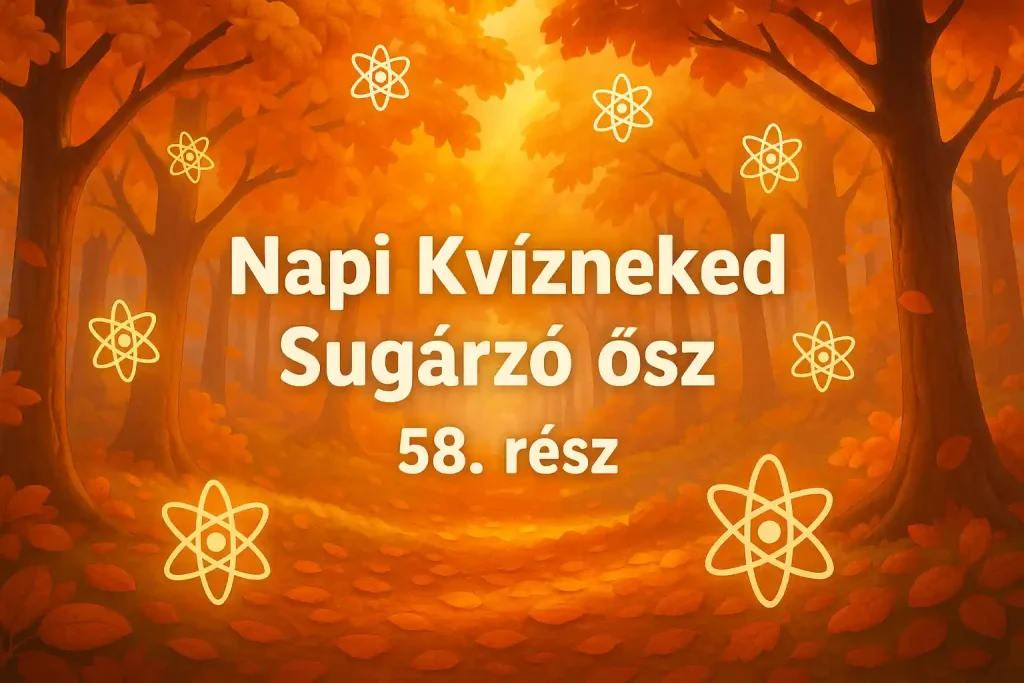 Őszi napfény és tudományos motívumok a Sugárzó ősz kvízhez