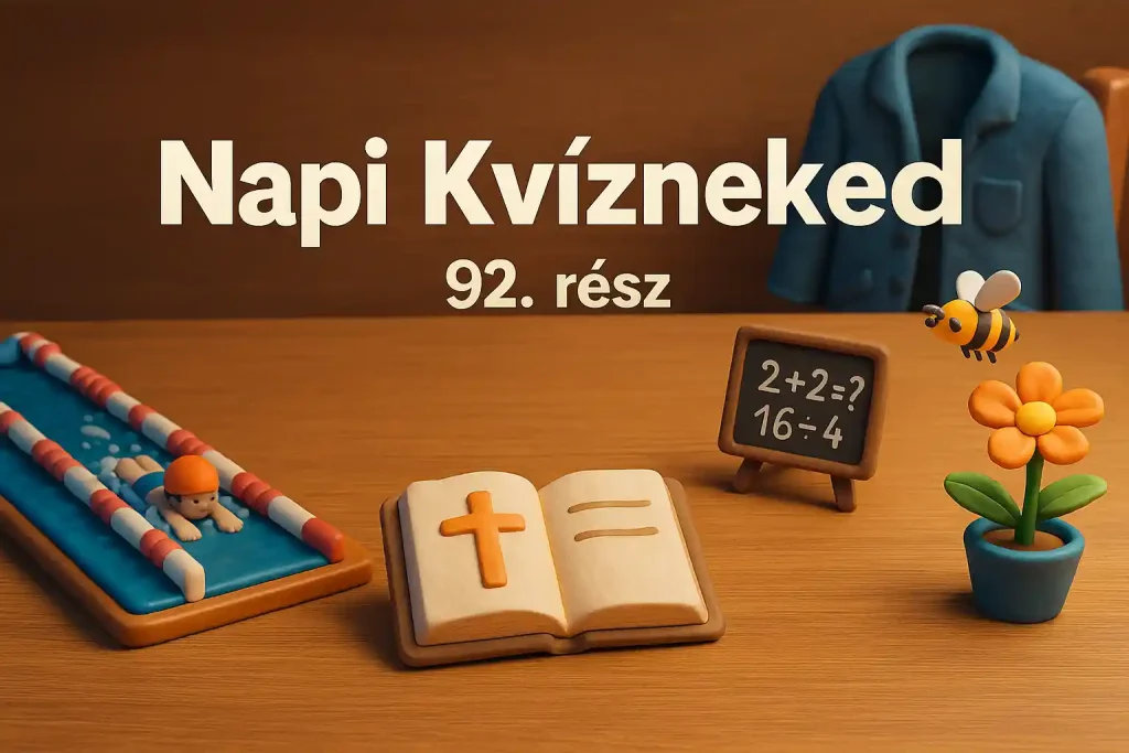 Mindennapi tudáspróba vegyes kvíz illusztrációja sporttól a Bibliáig, Napi Kvízneked – 92. rész.