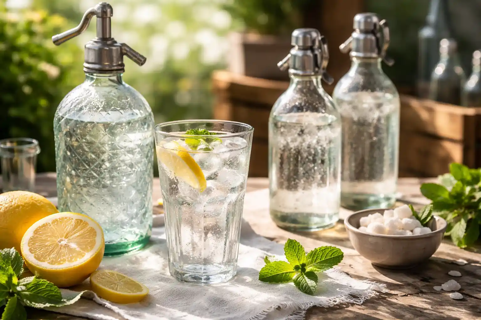 Szifonos szódavíz és buborékok a szikvíz kvízhez