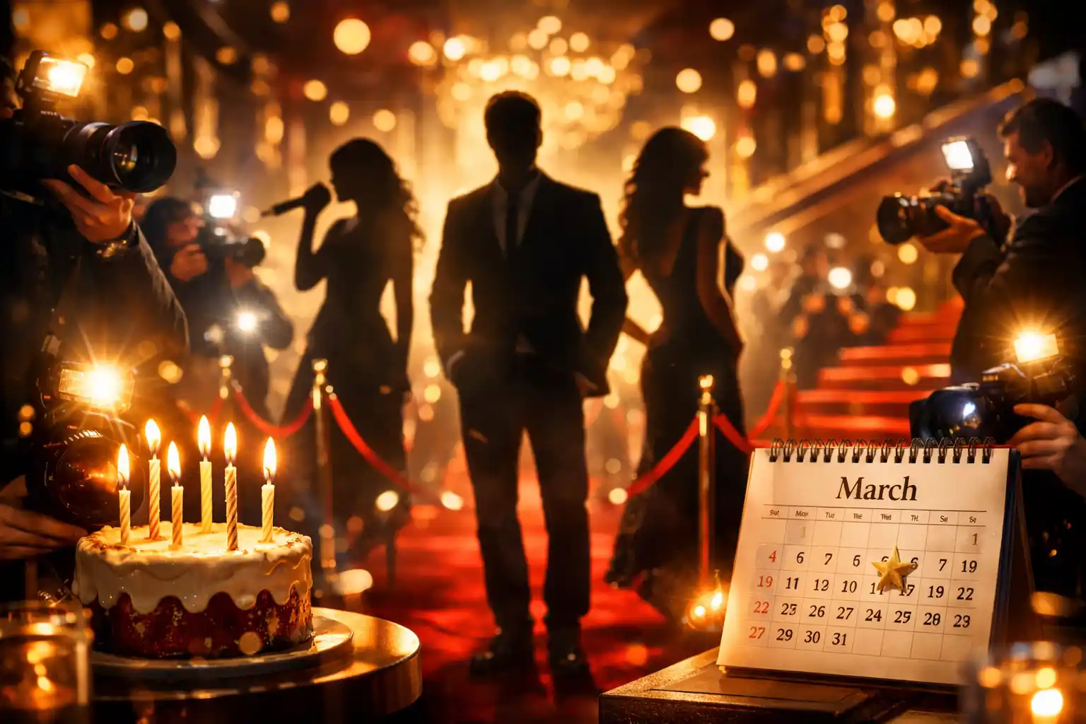 Csillogó celebvilág hangulatkép márciusi kvízhez