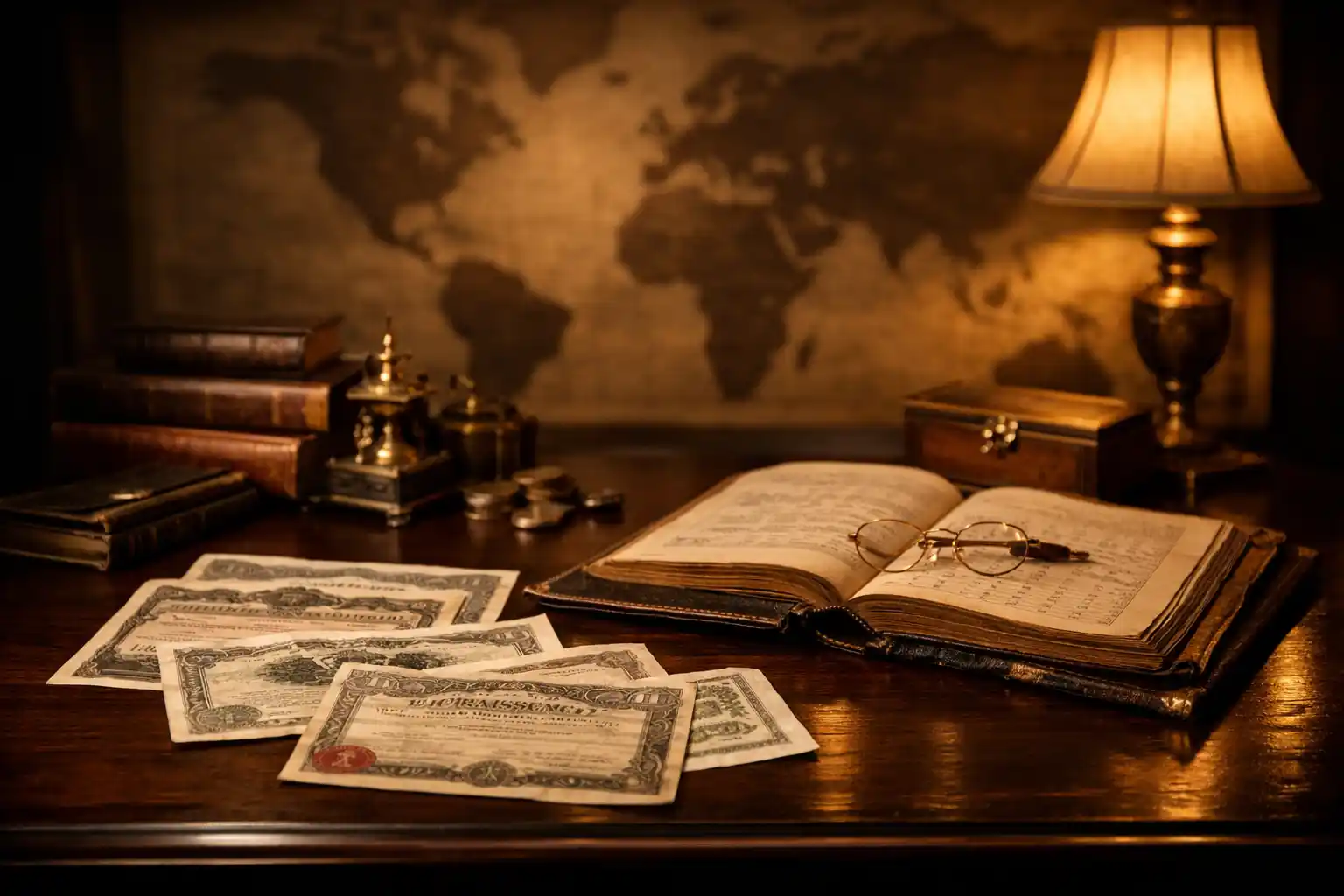Régi kötvények és pénzügyi főkönyv egy asztalon – bankárdinasztiák kvíz