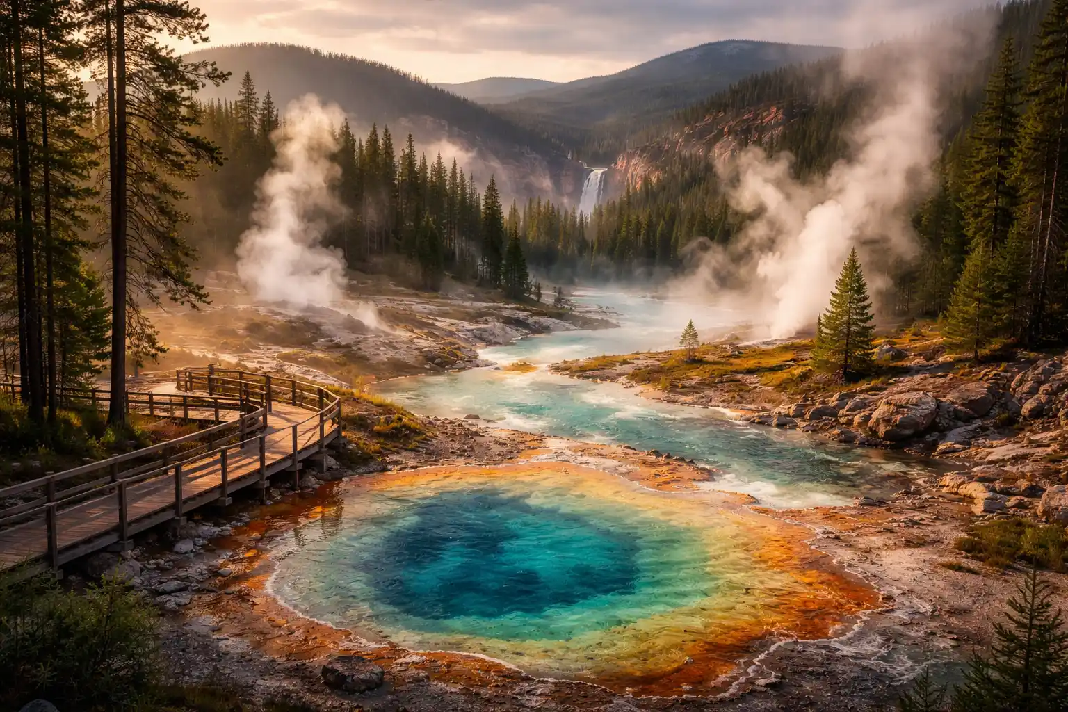 Gőzölgő hőforrások és vad táj, Yellowstone-kvíz
