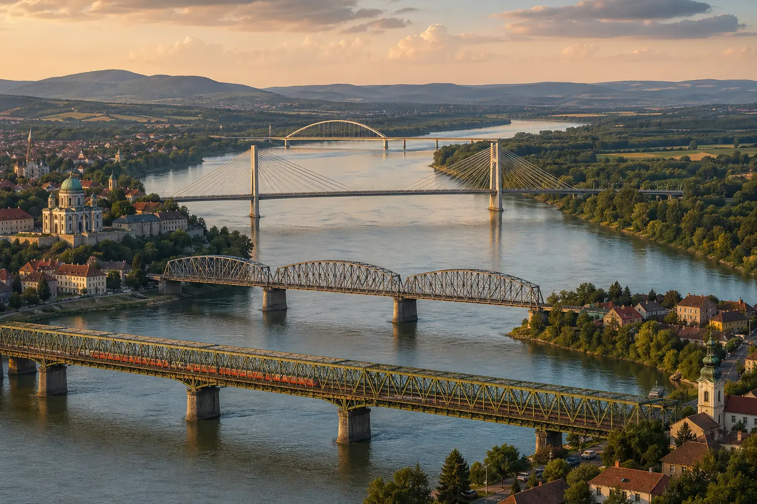 Duna-hidak kvíz: magyar átkelők Bajától Komáromig