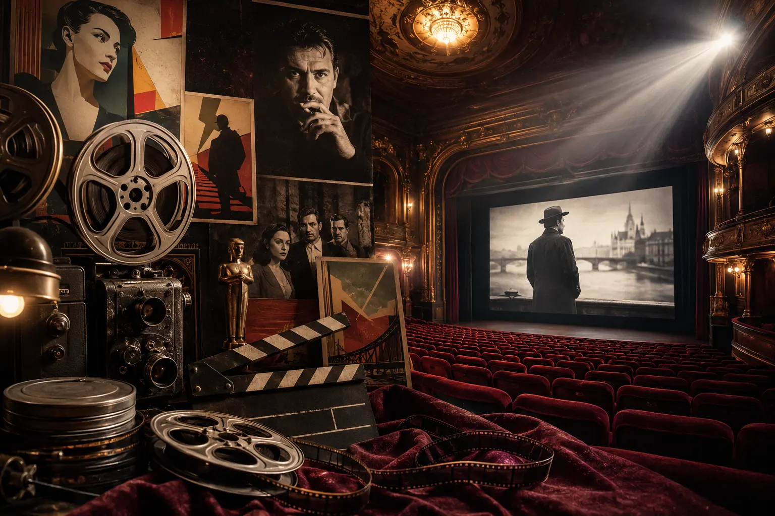 Magyar filmes kvíz – mennyire ismered a hazai mozi klasszikusait? 1 Magyar filmes kvíz hangulatú moziterem filmes kellékekkel
