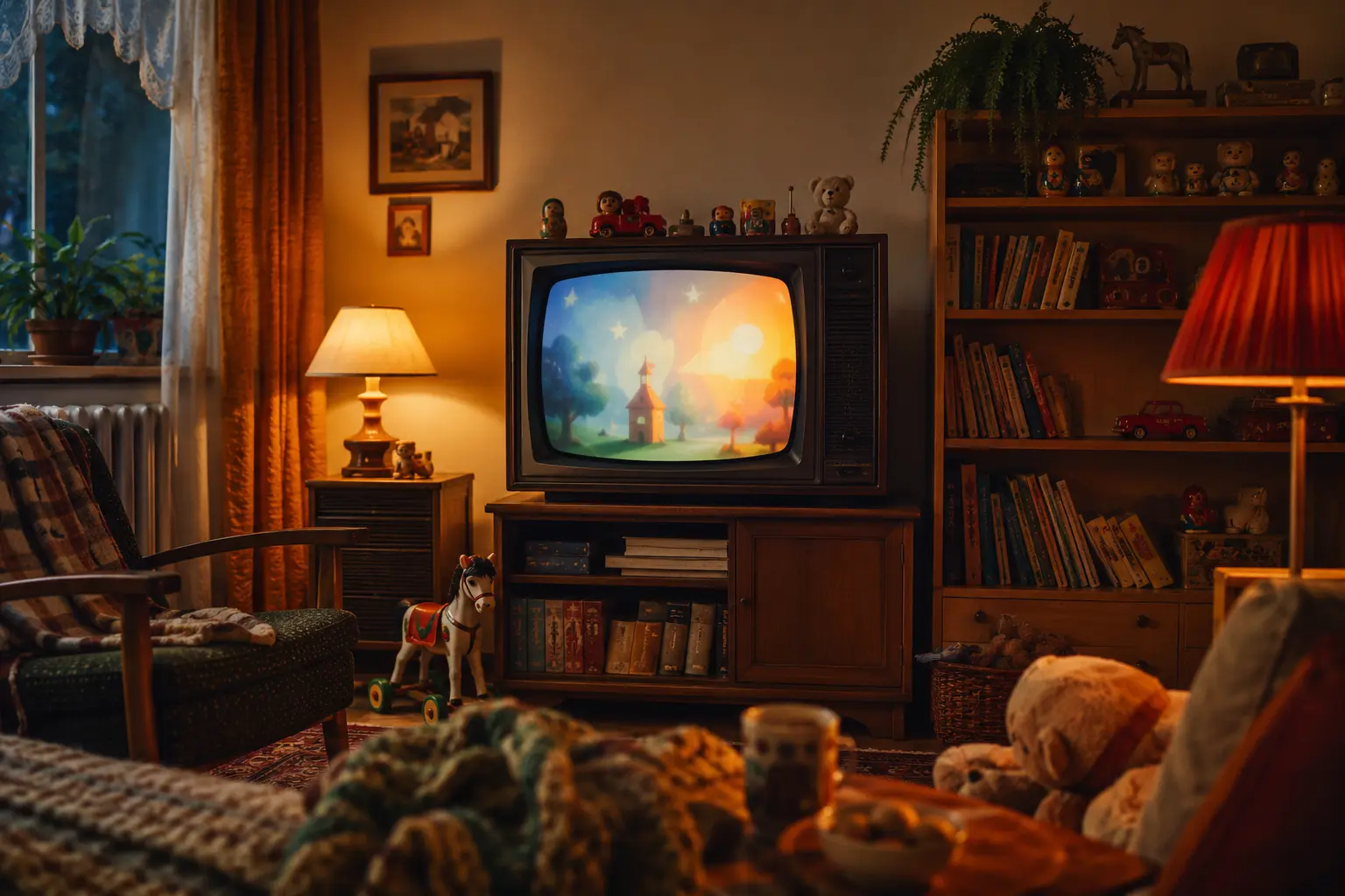Magyar gyerekkori tévékvíz retró televíziós hangulatban