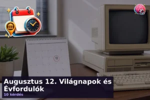 Augusztus 12. Világnapok és Évfordulók
