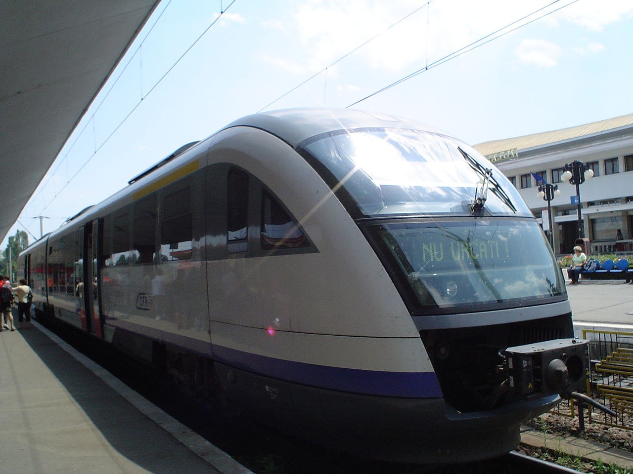 Modern train station