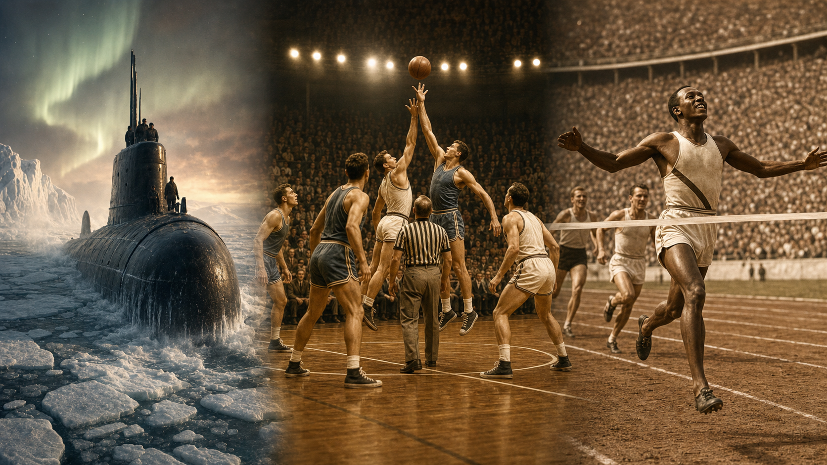 Ezen a napon, augusztus 3.: Az első nukleáris tengeralattjáró az Északi-sark alatt, Az NBA megalakulása, Jesse Owens győzelme a berlini olimpián 1 Ezen a napon 2026. 08. 03.