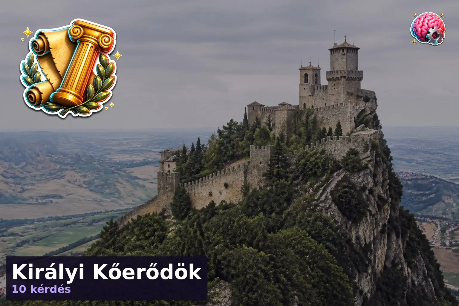 Kastélyok kvíz témájú történelmi kővár