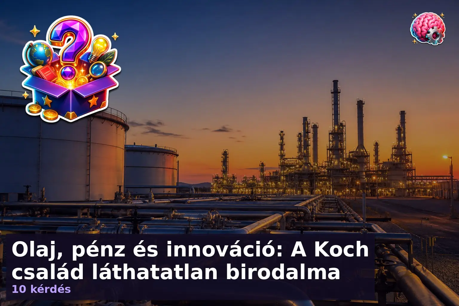 Olajfinomító a Koch család kvíz témájához