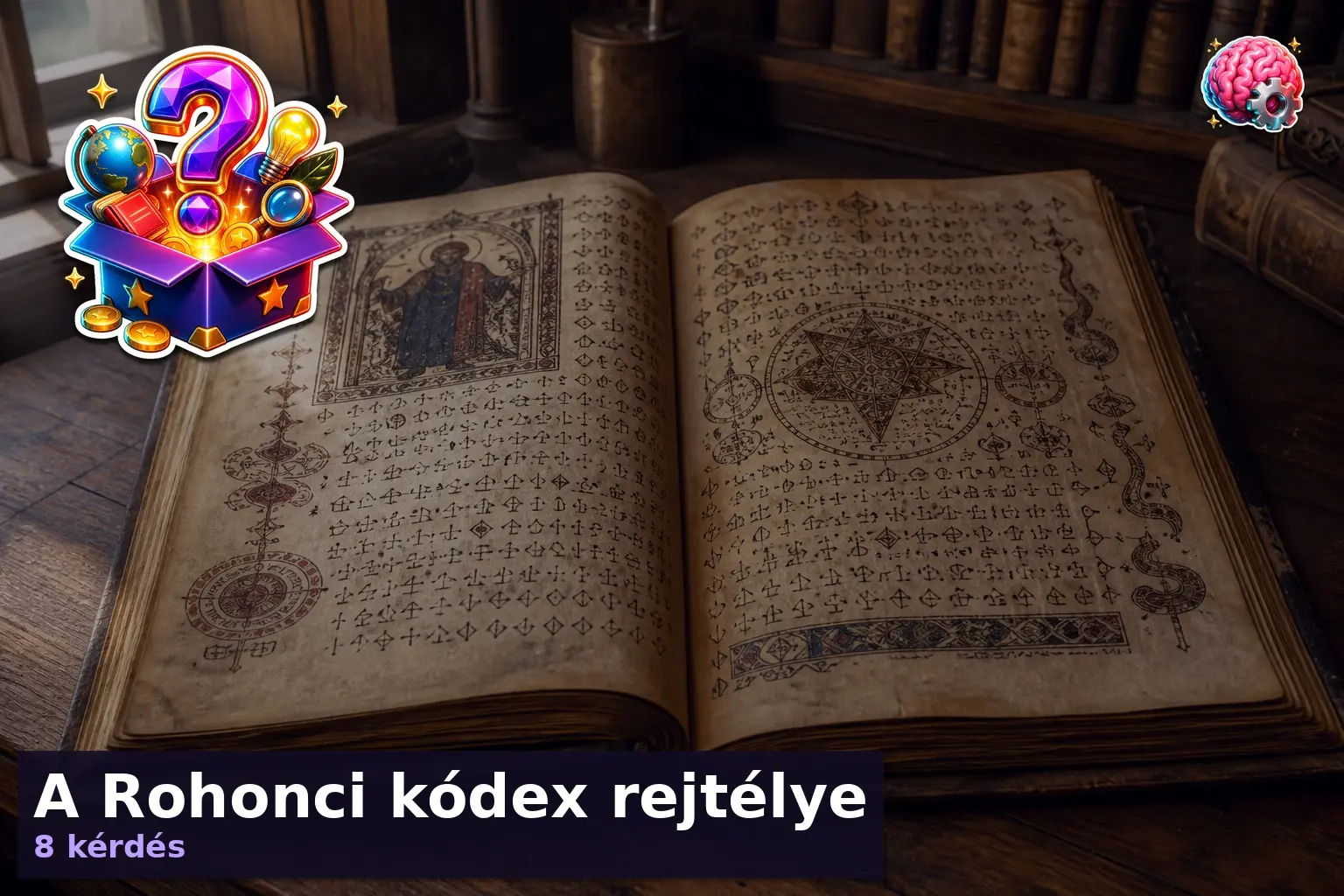 Rohonci kódex kvíz kéziratos illusztrációval
