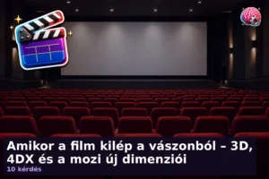 Amikor a film kilép a vászonból – 3D, 4DX és a mozi új dimenziói