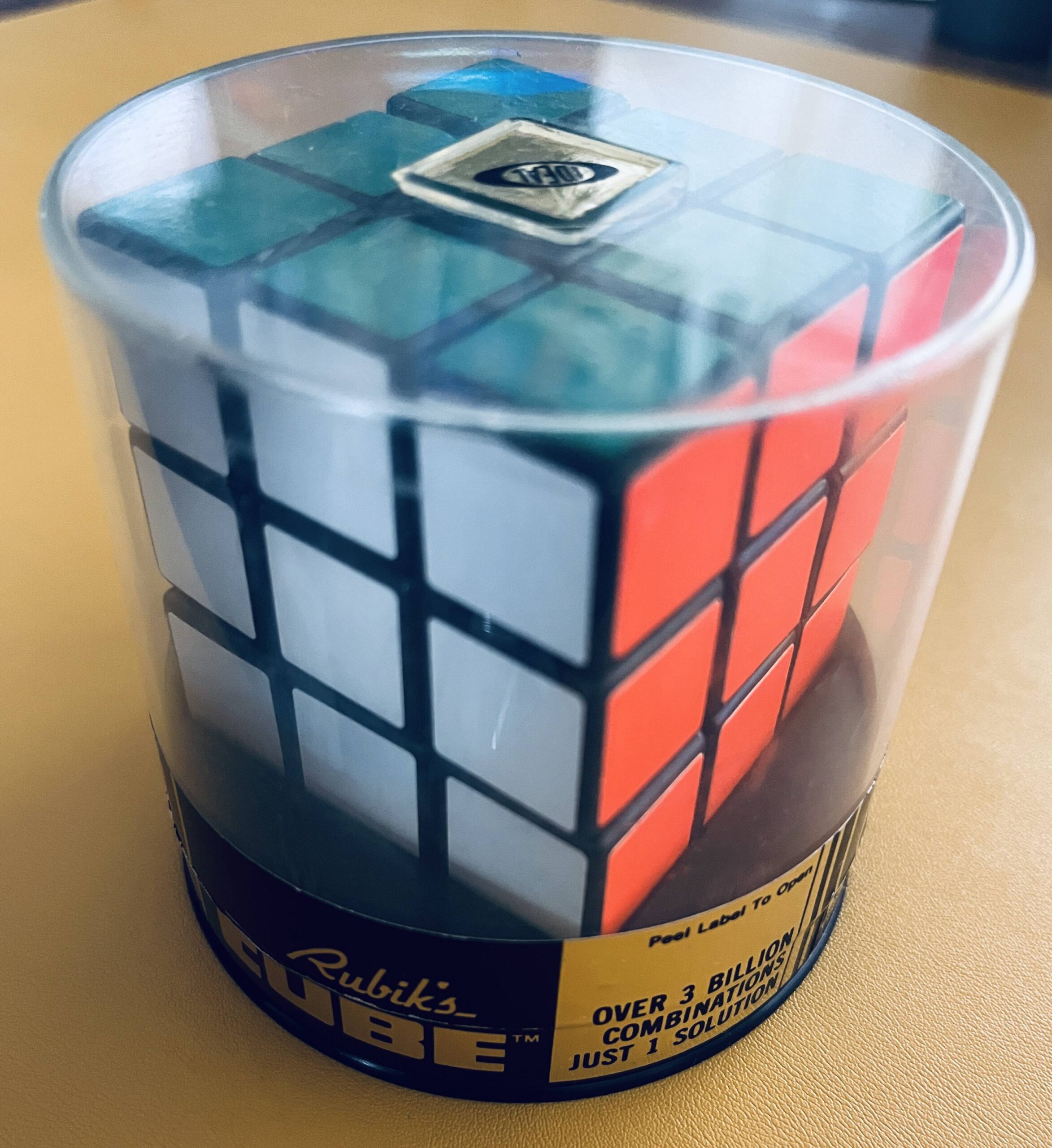 Eredeti Rubik-kocka dobozában, 1980