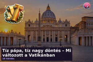 Tíz pápa, tíz nagy döntés – Mi változott a Vatikánban 14 Tíz pápa, tíz nagy döntés – Mi változott a Vatikánban