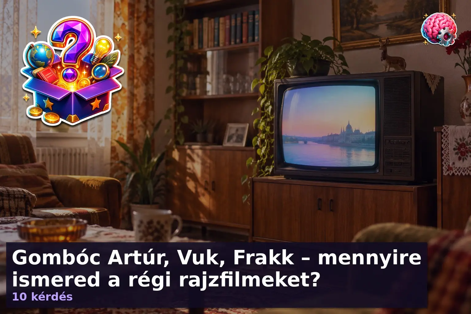 Régi magyar rajzfilm kvíz – retro televízió nosztalgikus hangulatban