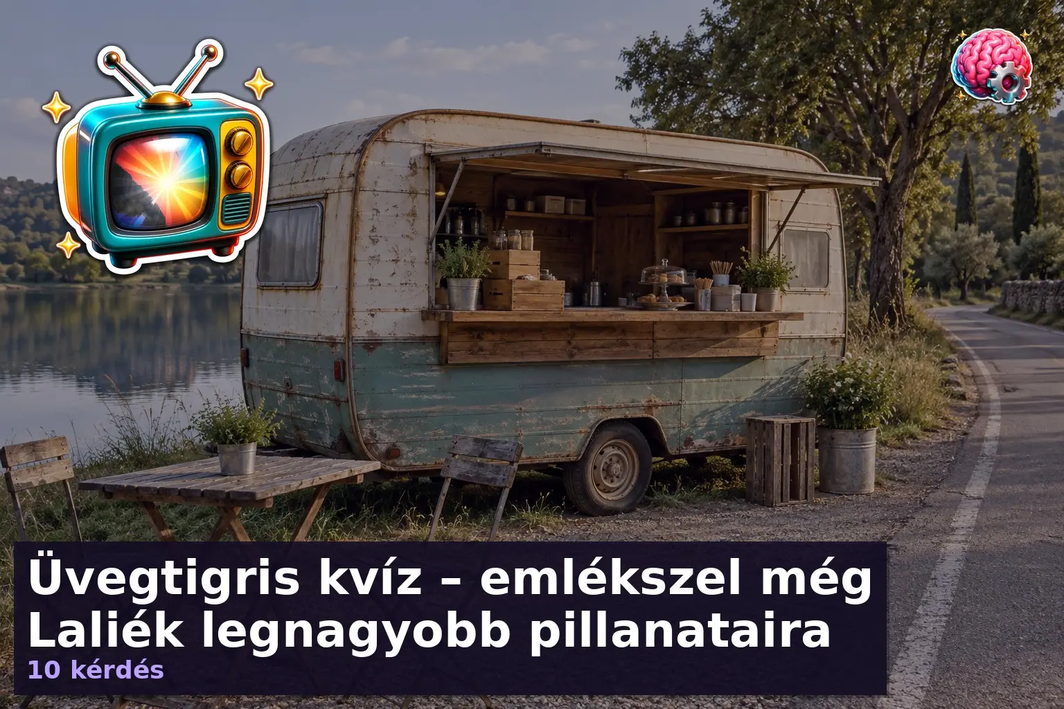 Üvegtigris kvíz - retro büfékocsi tóparton